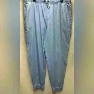 Joe Fresh Women Joggers Elastic Waist side Pockets Lightweight Denim XL NWT